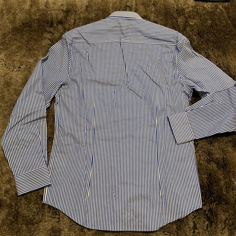 Robert Graham Men's Blue Luther Tailored Fit - Picture 4 of 6